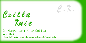 csilla knie business card